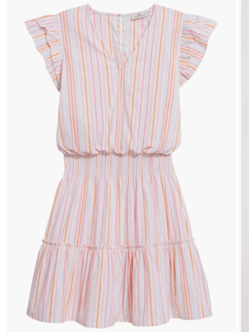 Vineyard Vines Women's Harbor Stripe Smock Waist Dress